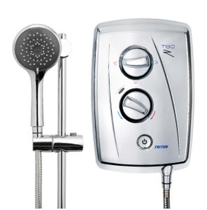 T80Z Fast-Fit Electric Shower - Chrome