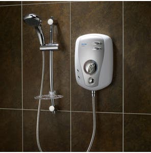 T100xr Electric Shower - White/Satin