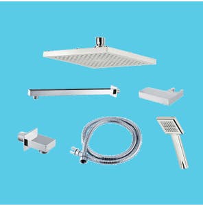 Dual Outlet Mixer Shower Combination Pack 3 - Square Edge
