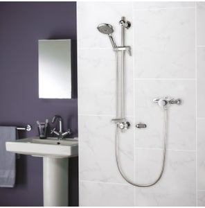 Elina Exposed Concentric Type 3 TMV Mixer Shower + Grab