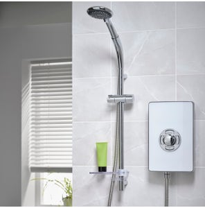 Aspirante Enhance Electric Shower - Gloss White